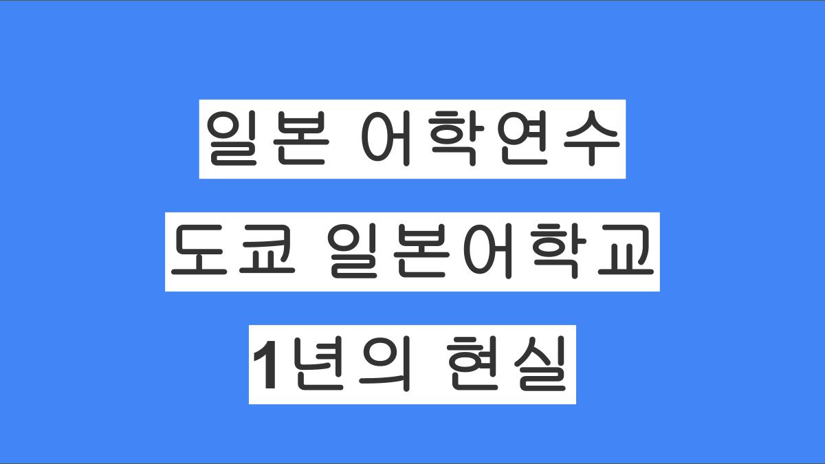 일본 어학연수 후기, 도쿄 아카몽카이 일본어학교 1년의 현실