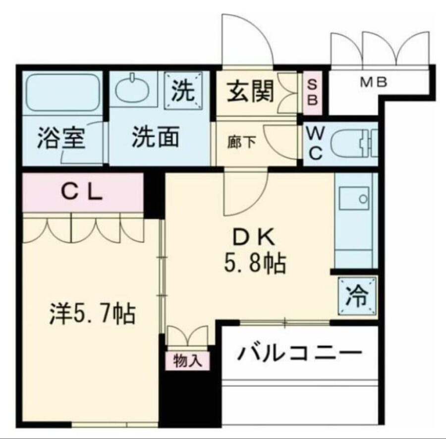日本 1DK 房型