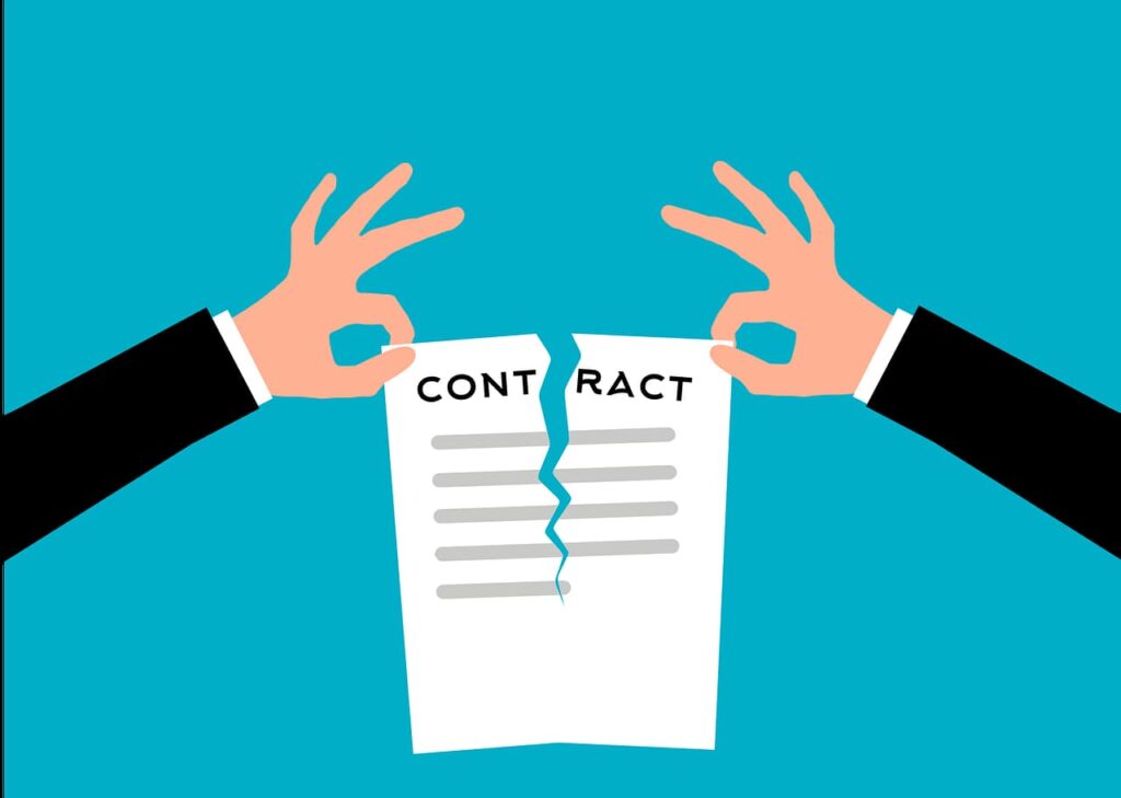 撕掉contract